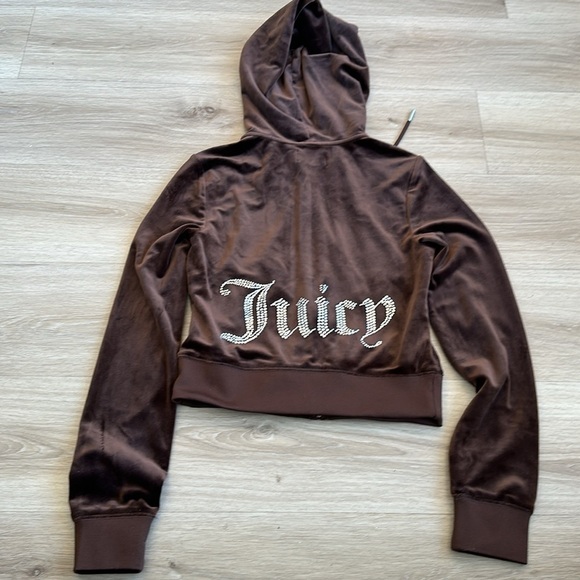 Juicy couture OG BIG BLING VELOUR HOODIE - Picture 7 of 7